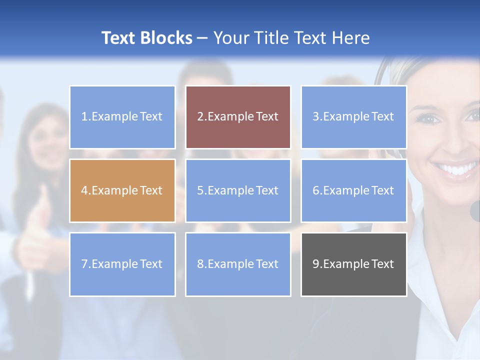 Businesswoman Lady Female PowerPoint Template