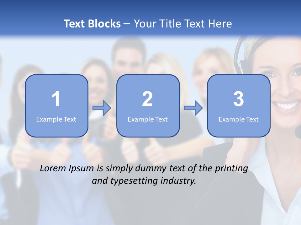 Businesswoman Lady Female PowerPoint Template