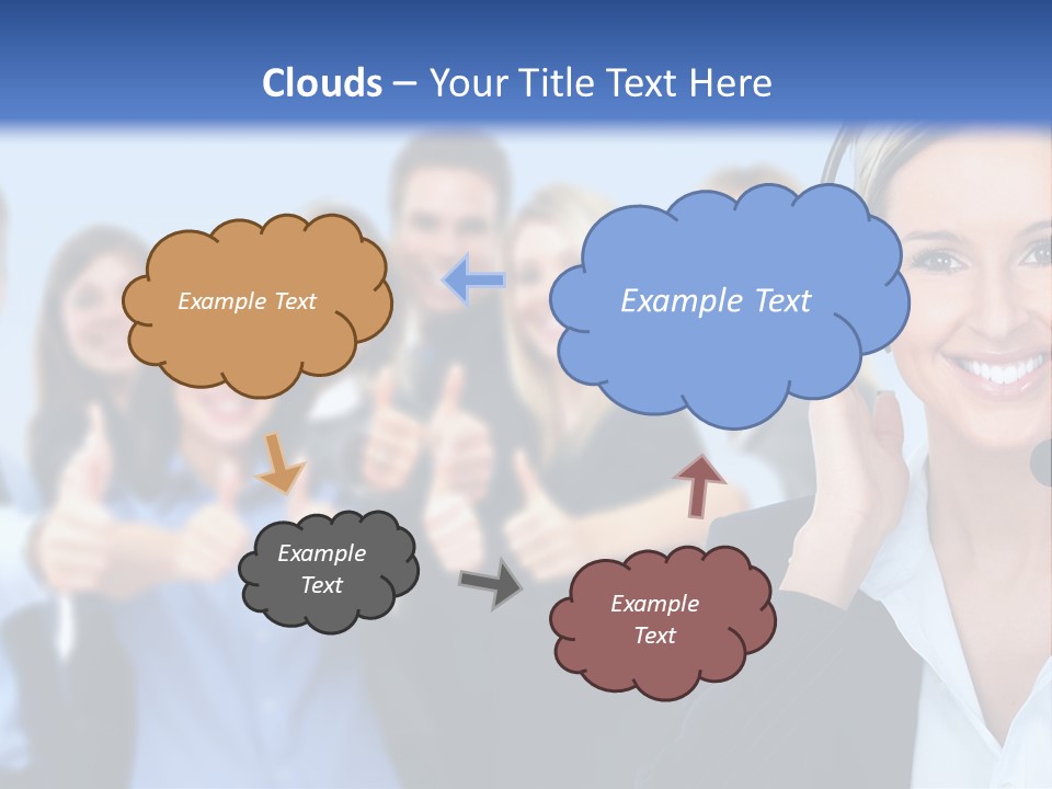 Businesswoman Lady Female PowerPoint Template