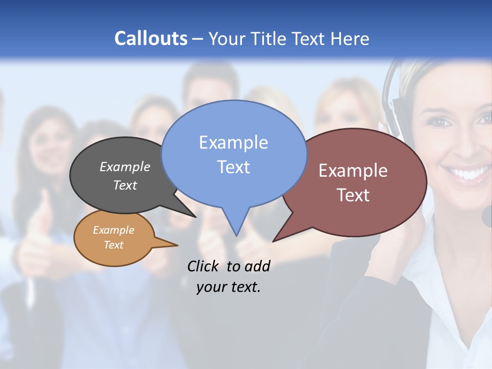 Businesswoman Lady Female PowerPoint Template