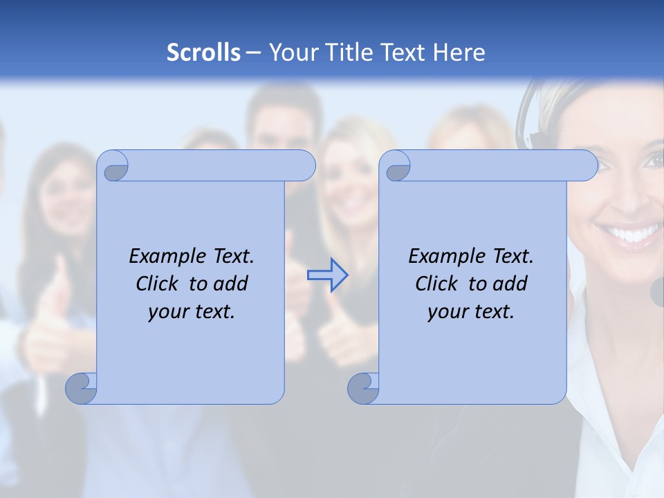 Businesswoman Lady Female PowerPoint Template