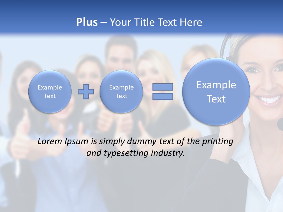 Businesswoman Lady Female PowerPoint Template