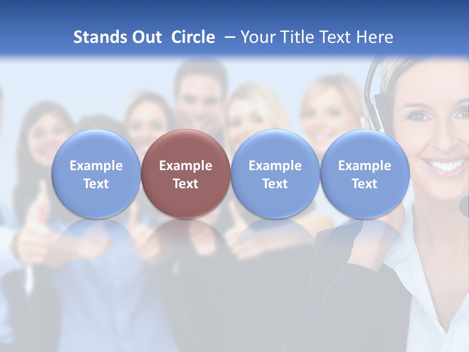 Businesswoman Lady Female PowerPoint Template