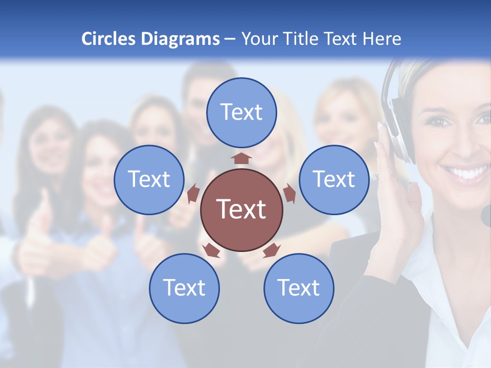 Businesswoman Lady Female PowerPoint Template