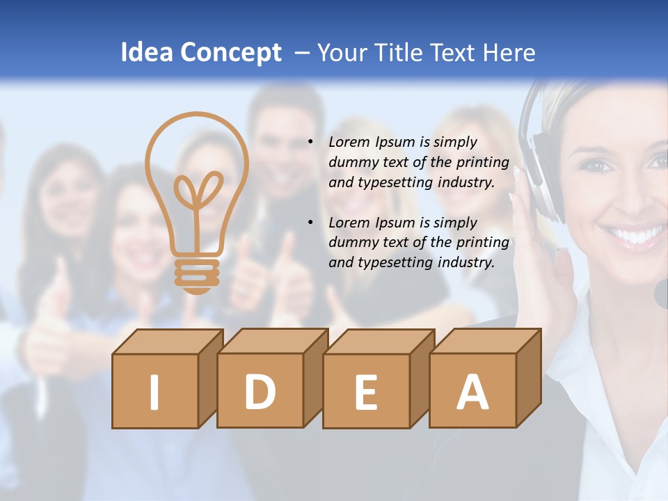 Businesswoman Lady Female PowerPoint Template