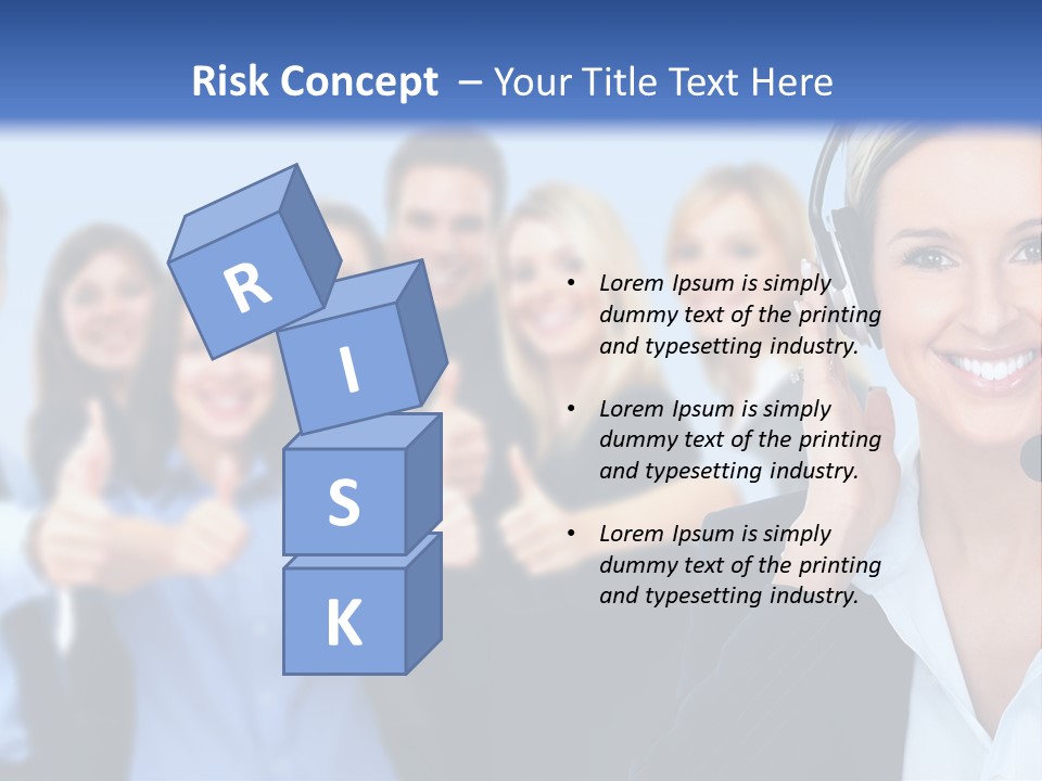 Businesswoman Lady Female PowerPoint Template