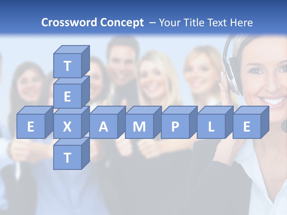 Businesswoman Lady Female PowerPoint Template