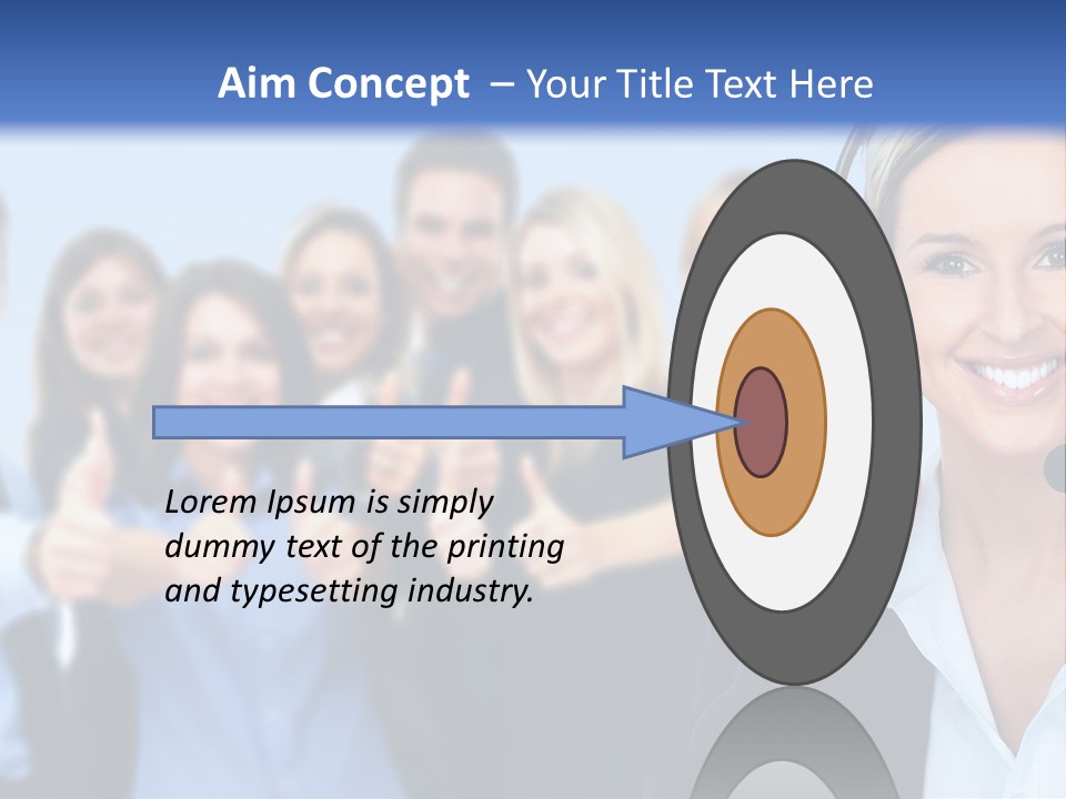 Businesswoman Lady Female PowerPoint Template