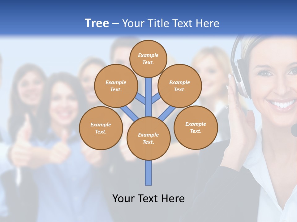 Businesswoman Lady Female PowerPoint Template