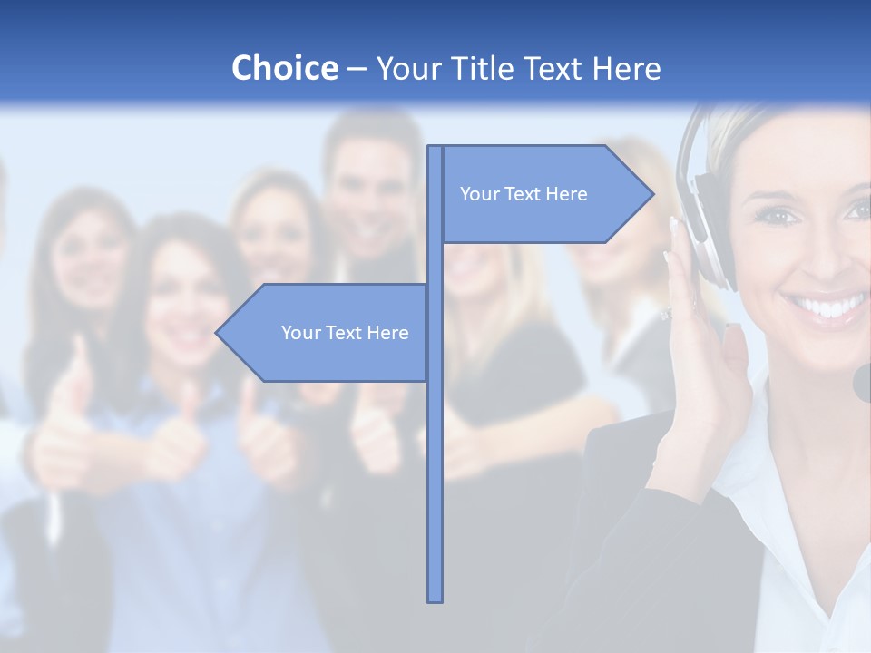 Businesswoman Lady Female PowerPoint Template