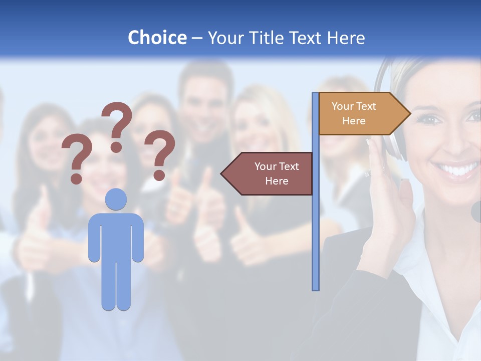 Businesswoman Lady Female PowerPoint Template