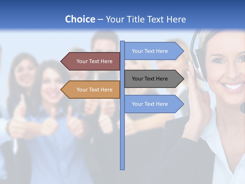 Businesswoman Lady Female PowerPoint Template