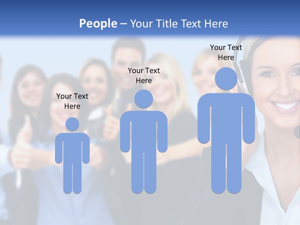 Businesswoman Lady Female PowerPoint Template