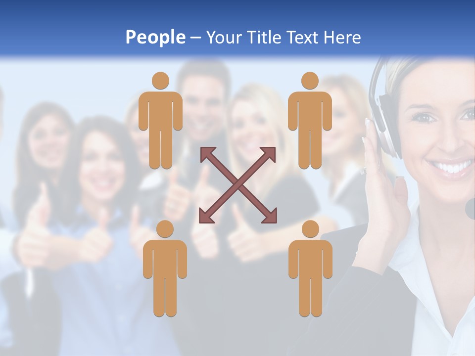 Businesswoman Lady Female PowerPoint Template