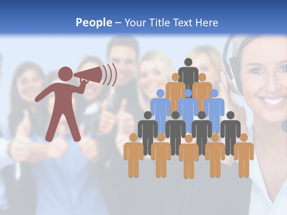 Businesswoman Lady Female PowerPoint Template