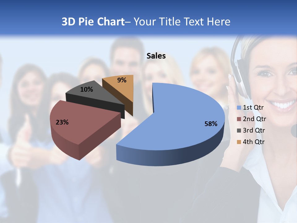 Businesswoman Lady Female PowerPoint Template
