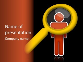 Survey Magnifier Marketing PowerPoint Template