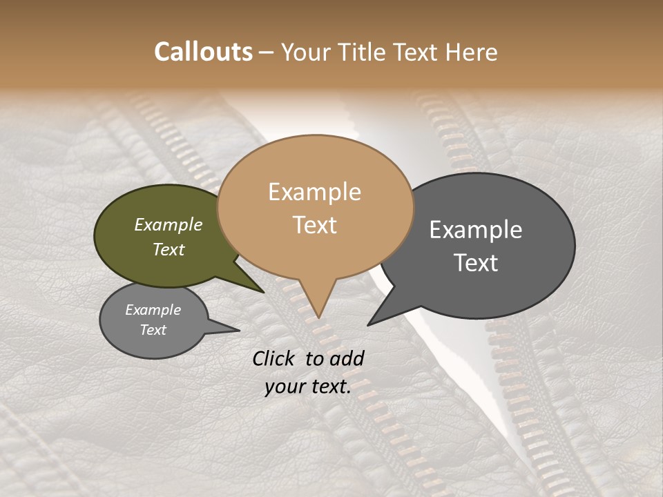 Text Socks Pair PowerPoint Template