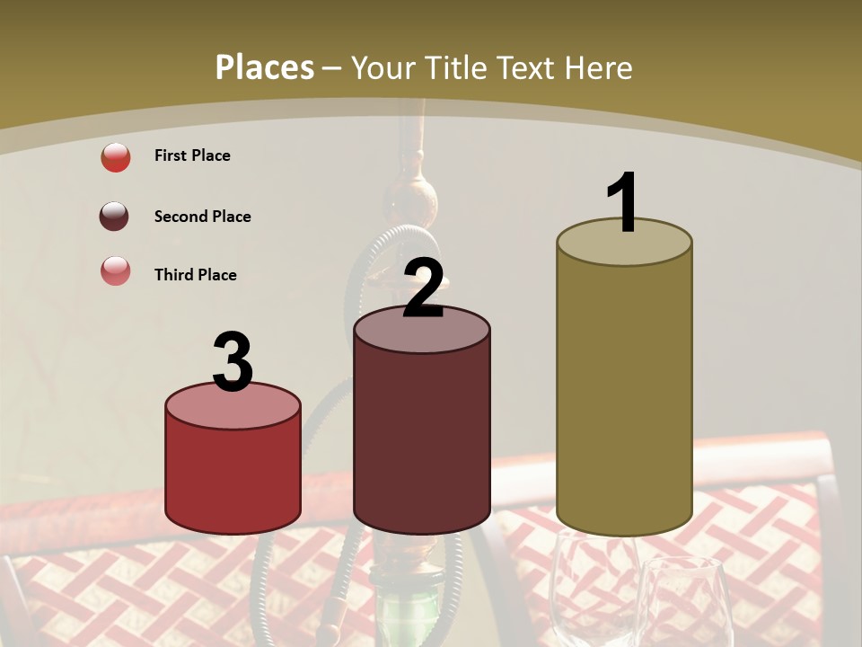 A Table With A Lamp On Top Of It PowerPoint Template