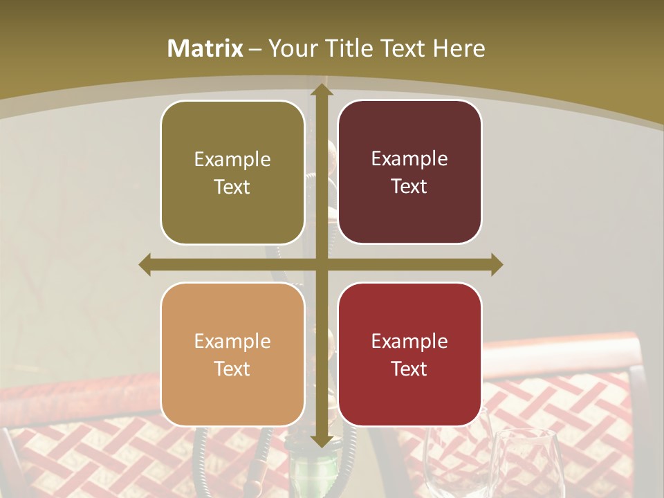 A Table With A Lamp On Top Of It PowerPoint Template