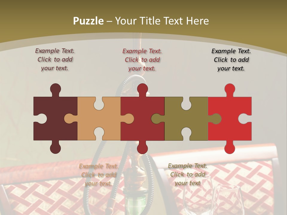 A Table With A Lamp On Top Of It PowerPoint Template