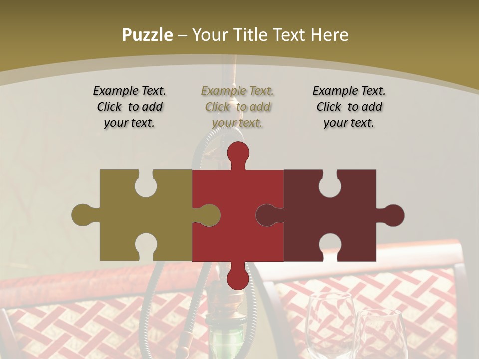 A Table With A Lamp On Top Of It PowerPoint Template