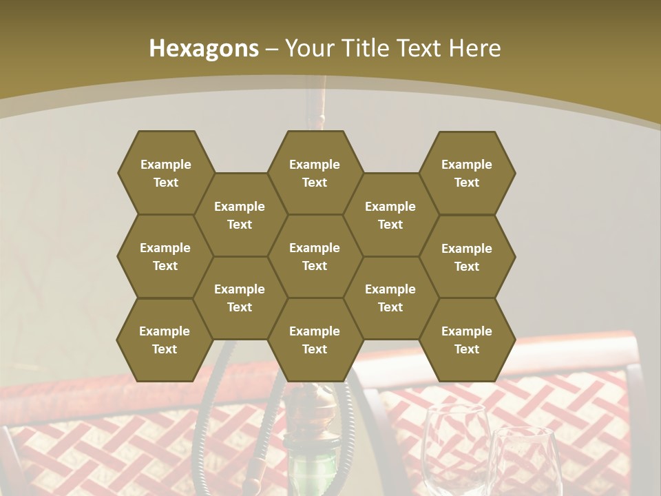 A Table With A Lamp On Top Of It PowerPoint Template