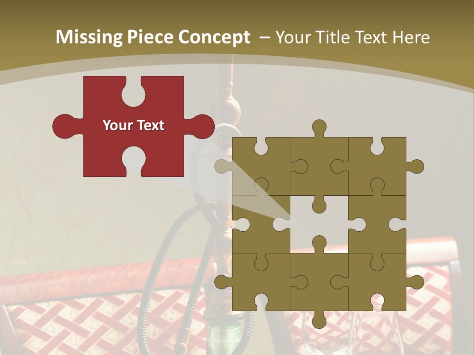 A Table With A Lamp On Top Of It PowerPoint Template