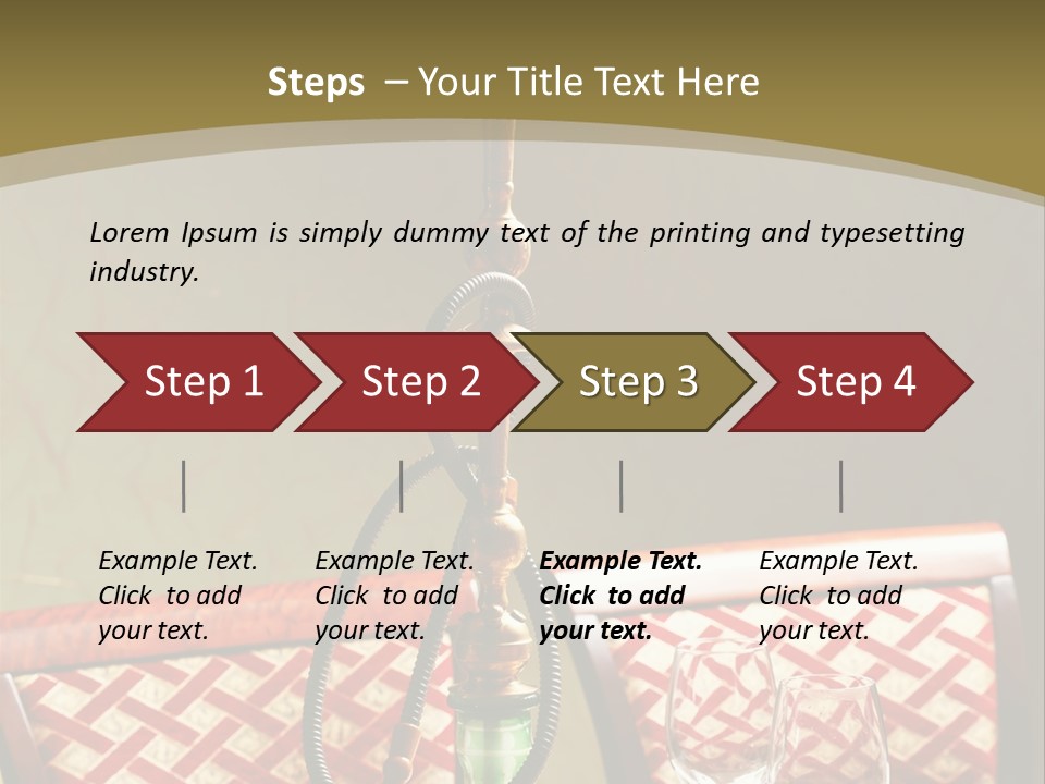 A Table With A Lamp On Top Of It PowerPoint Template