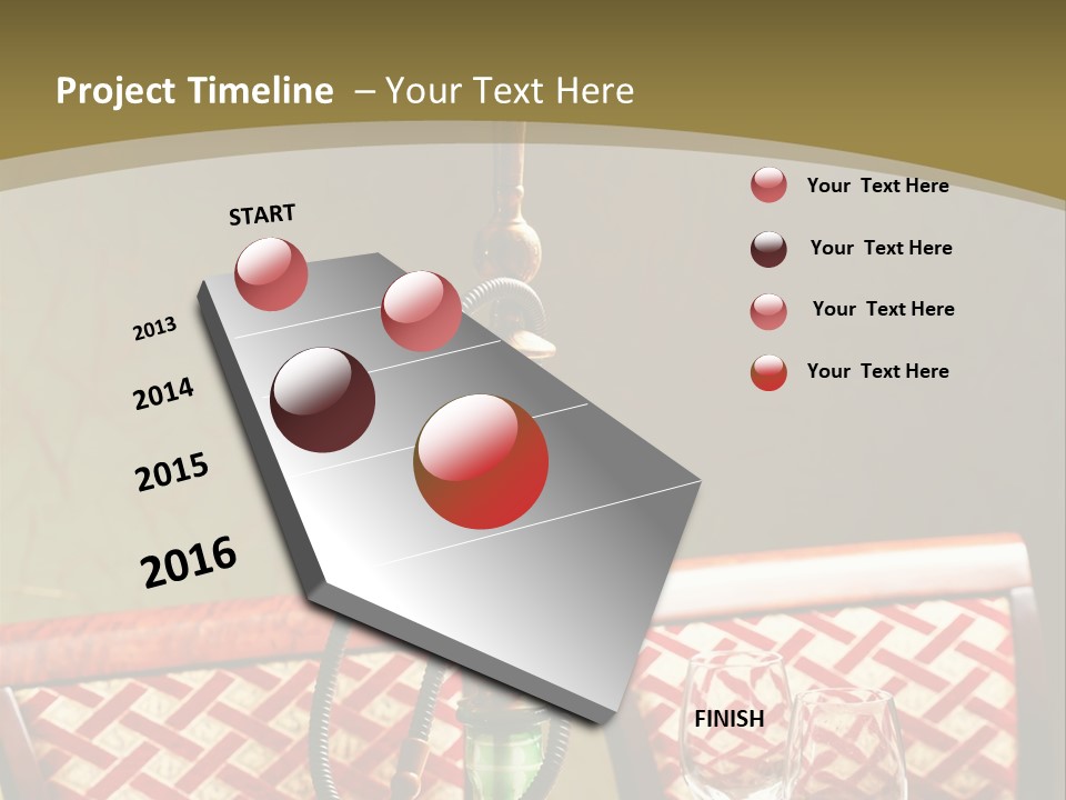 A Table With A Lamp On Top Of It PowerPoint Template