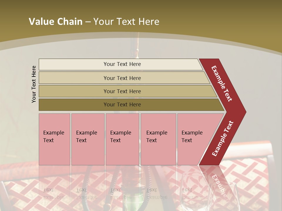 A Table With A Lamp On Top Of It PowerPoint Template