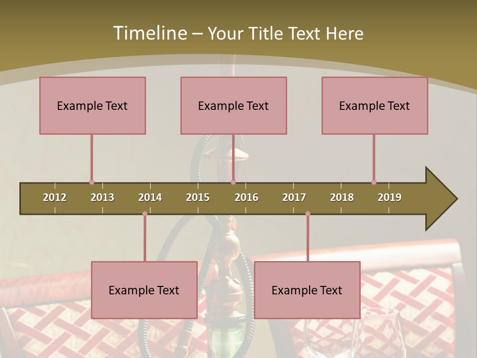 A Table With A Lamp On Top Of It PowerPoint Template