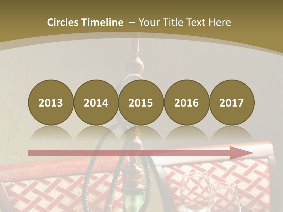 A Table With A Lamp On Top Of It PowerPoint Template