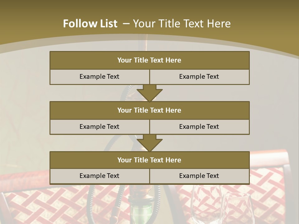 A Table With A Lamp On Top Of It PowerPoint Template