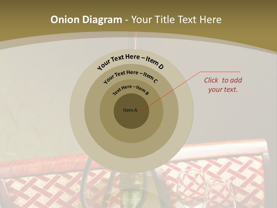 A Table With A Lamp On Top Of It PowerPoint Template