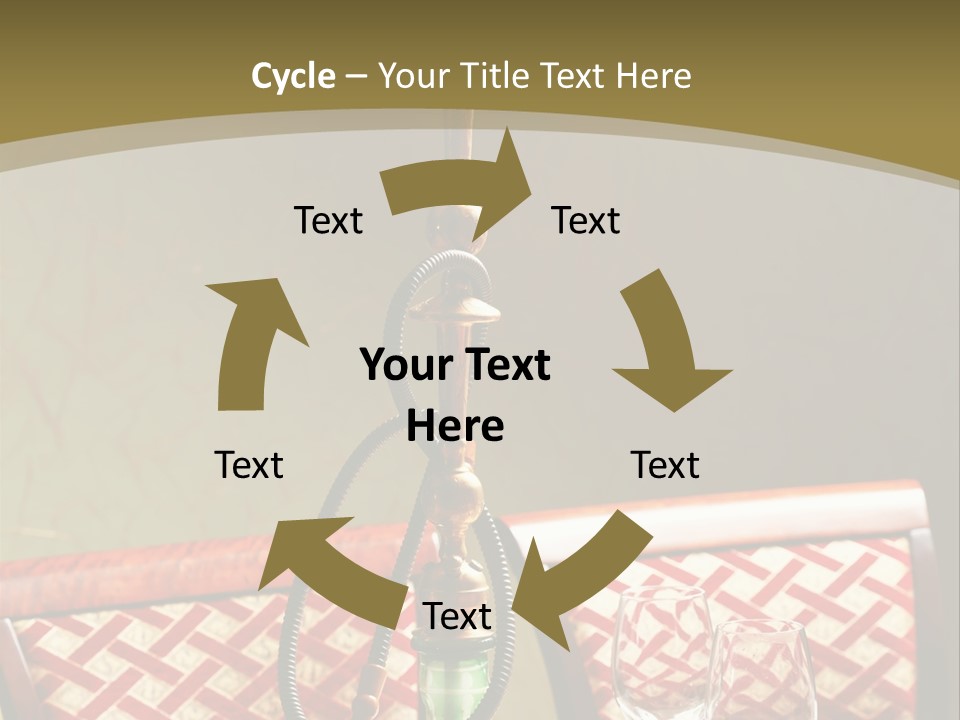 A Table With A Lamp On Top Of It PowerPoint Template