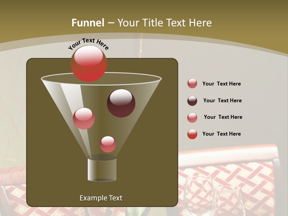 A Table With A Lamp On Top Of It PowerPoint Template