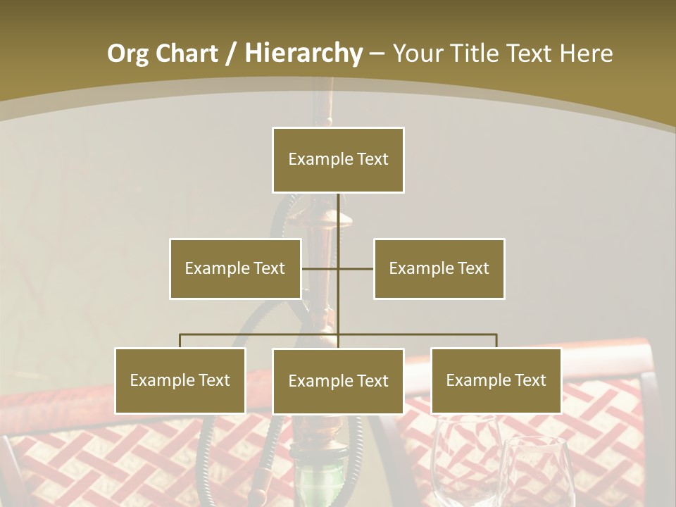 A Table With A Lamp On Top Of It PowerPoint Template