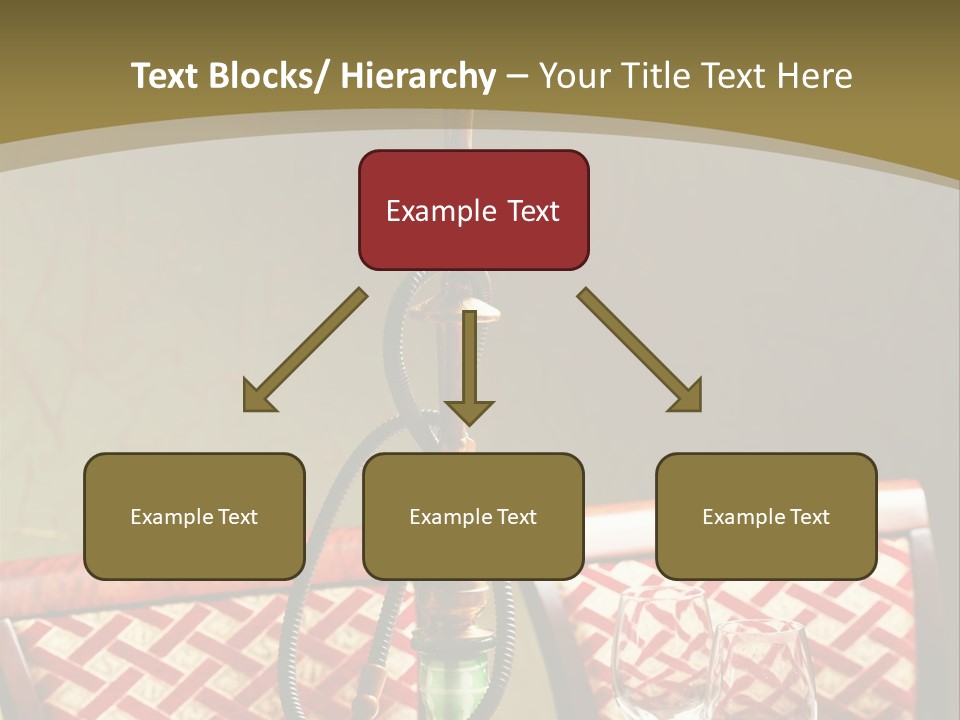 A Table With A Lamp On Top Of It PowerPoint Template