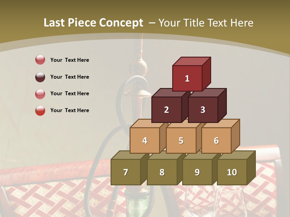 A Table With A Lamp On Top Of It PowerPoint Template