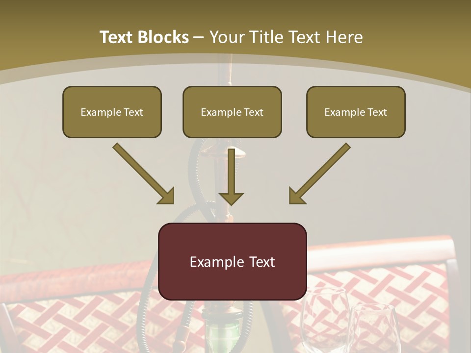 A Table With A Lamp On Top Of It PowerPoint Template