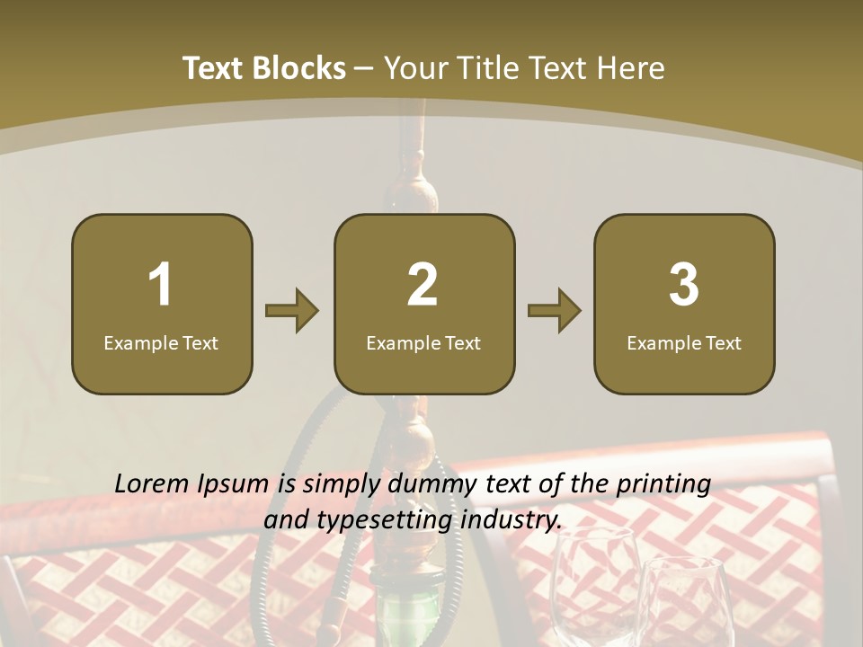 A Table With A Lamp On Top Of It PowerPoint Template