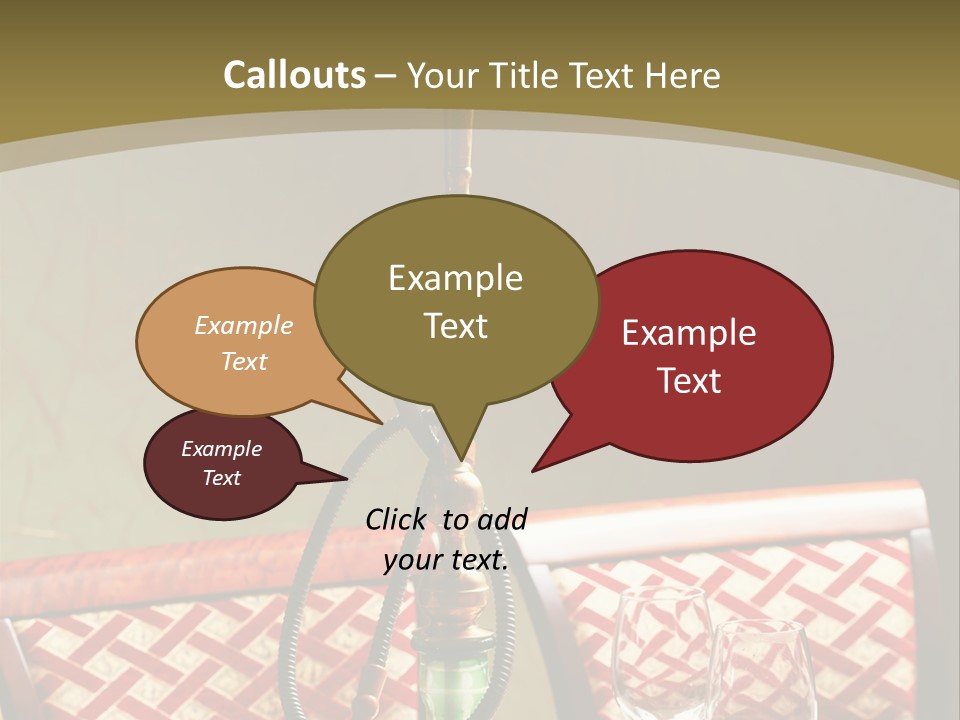 A Table With A Lamp On Top Of It PowerPoint Template