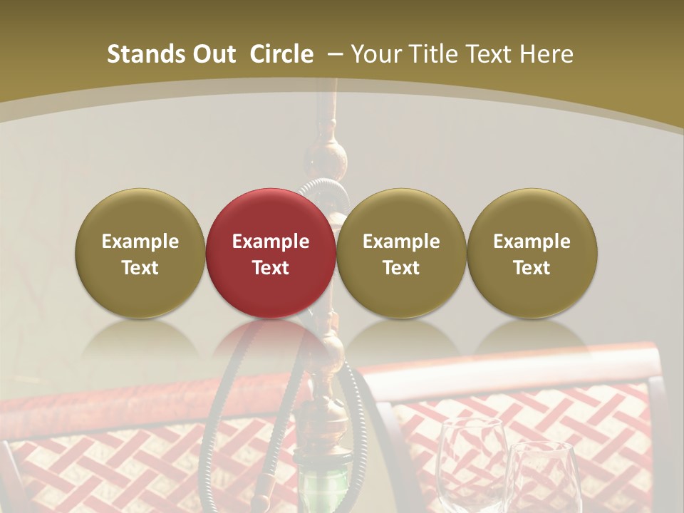 A Table With A Lamp On Top Of It PowerPoint Template