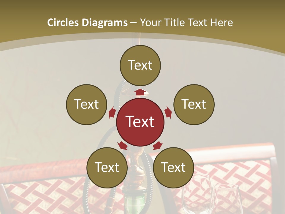 A Table With A Lamp On Top Of It PowerPoint Template