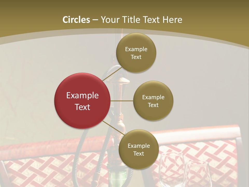 A Table With A Lamp On Top Of It PowerPoint Template