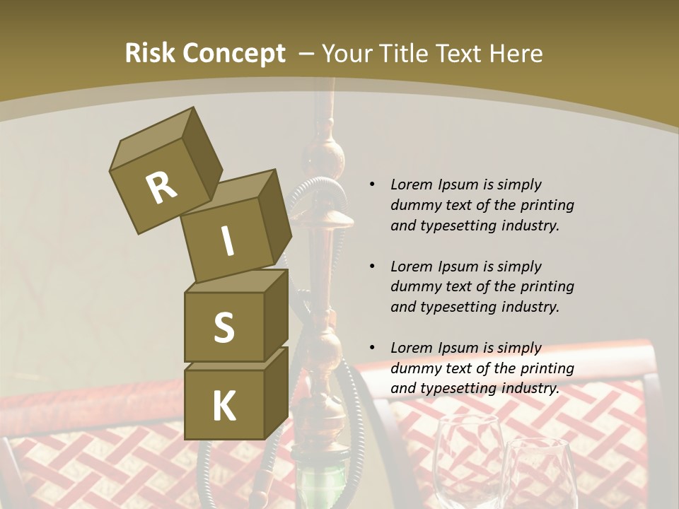 A Table With A Lamp On Top Of It PowerPoint Template