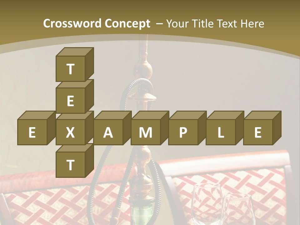 A Table With A Lamp On Top Of It PowerPoint Template