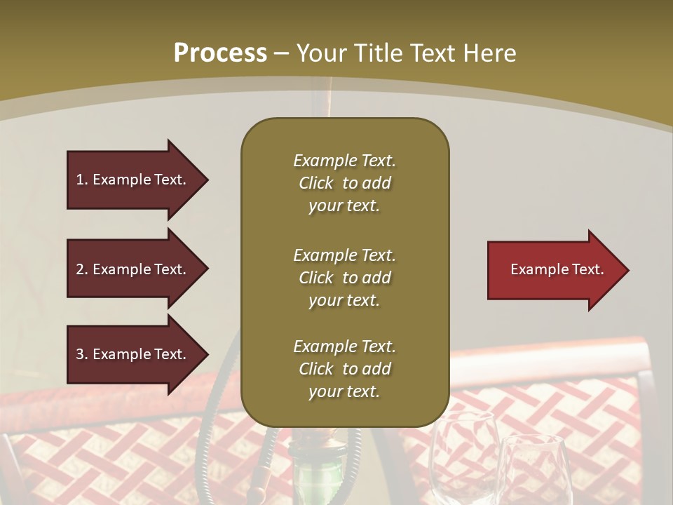 A Table With A Lamp On Top Of It PowerPoint Template