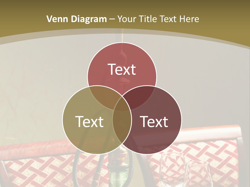 A Table With A Lamp On Top Of It PowerPoint Template